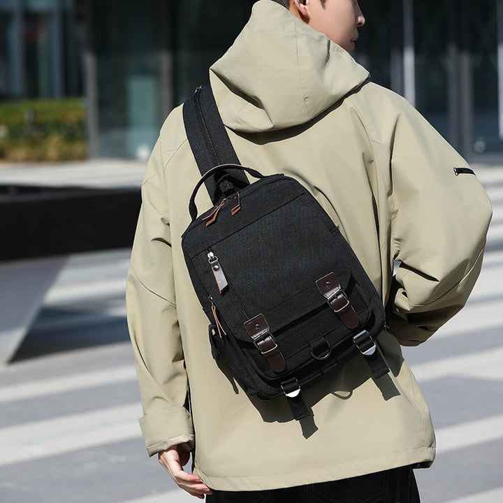Versatile Canvas Messenger Bag Bowlift