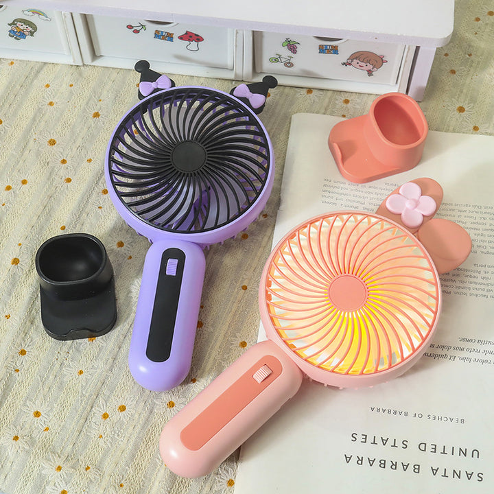 Portable Mini Hand Fan with Playful Design Bowlift