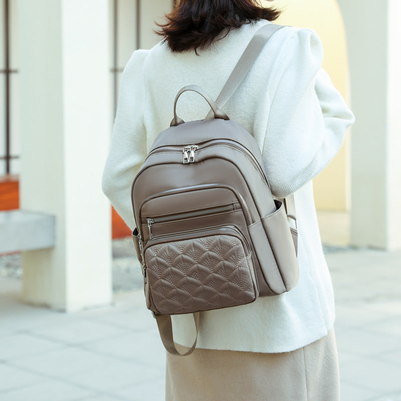 Quilted Multi-Pocket Backpack Bowlift