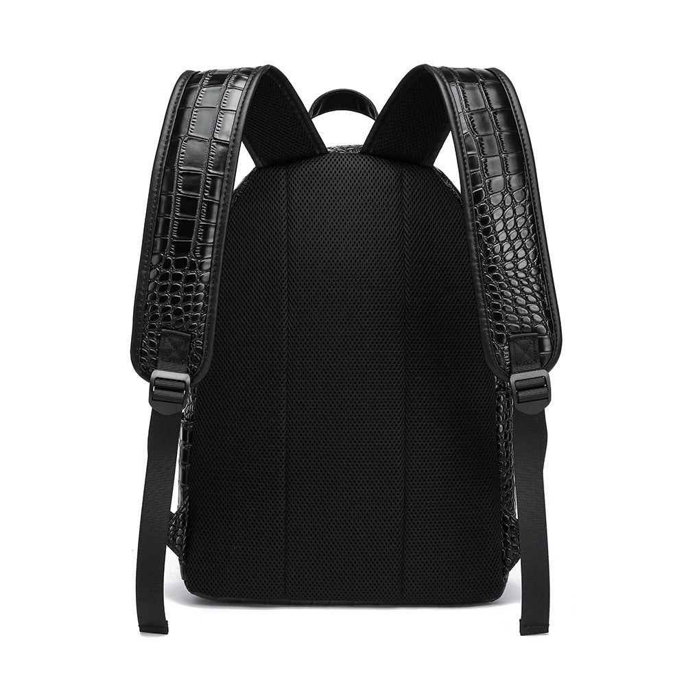 Elegant Backpack in Crocodile Look Bowlift