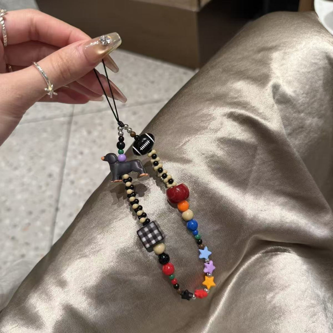 Creative Beaded Charm Eyewear Lanyard Bowlift