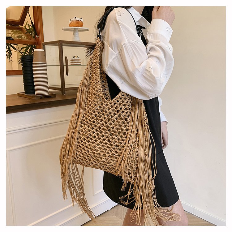 High-quality macrame shoulder bag Bowlift