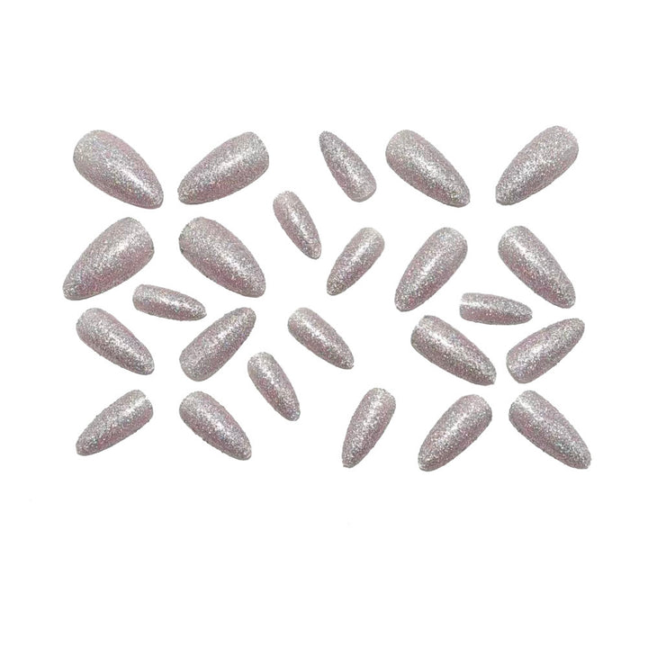 Artificial nails with glitter and elegant design Bowlift