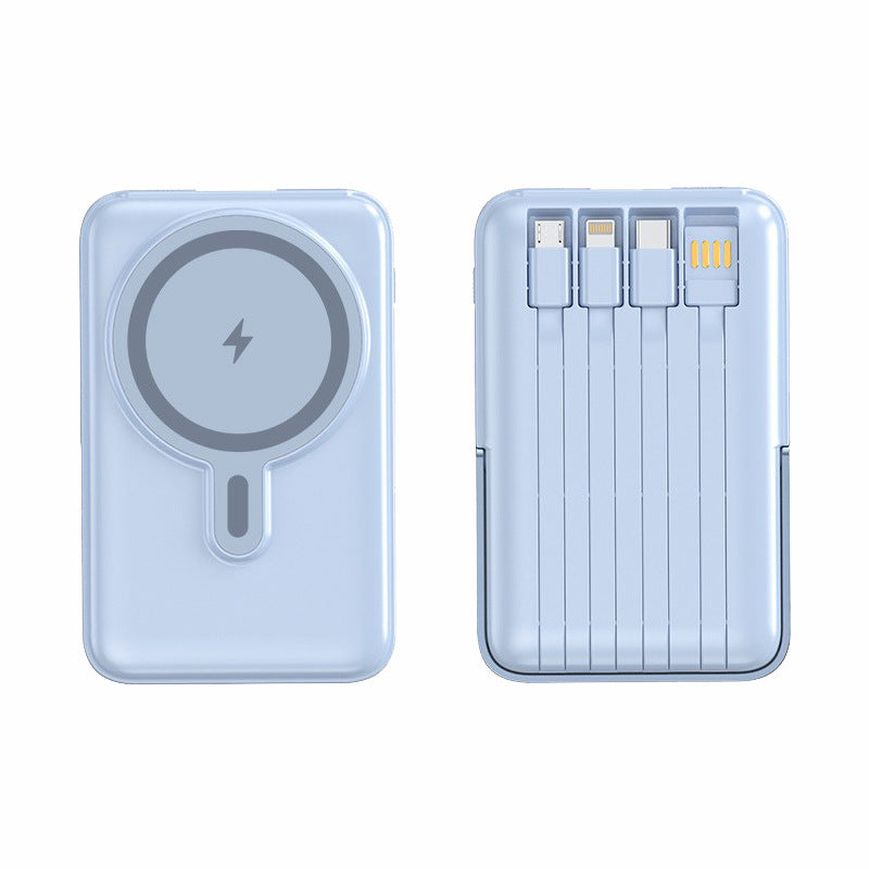 Portable Power Bank with Integrated Cable Compartment by Bowlift