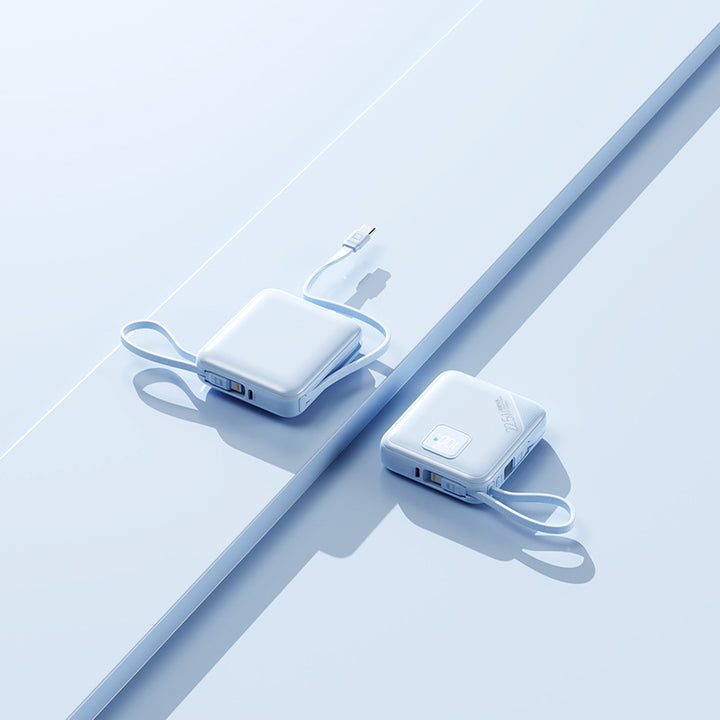 Portable power bank with integrated fast charging ports and digital battery level display Bowlift