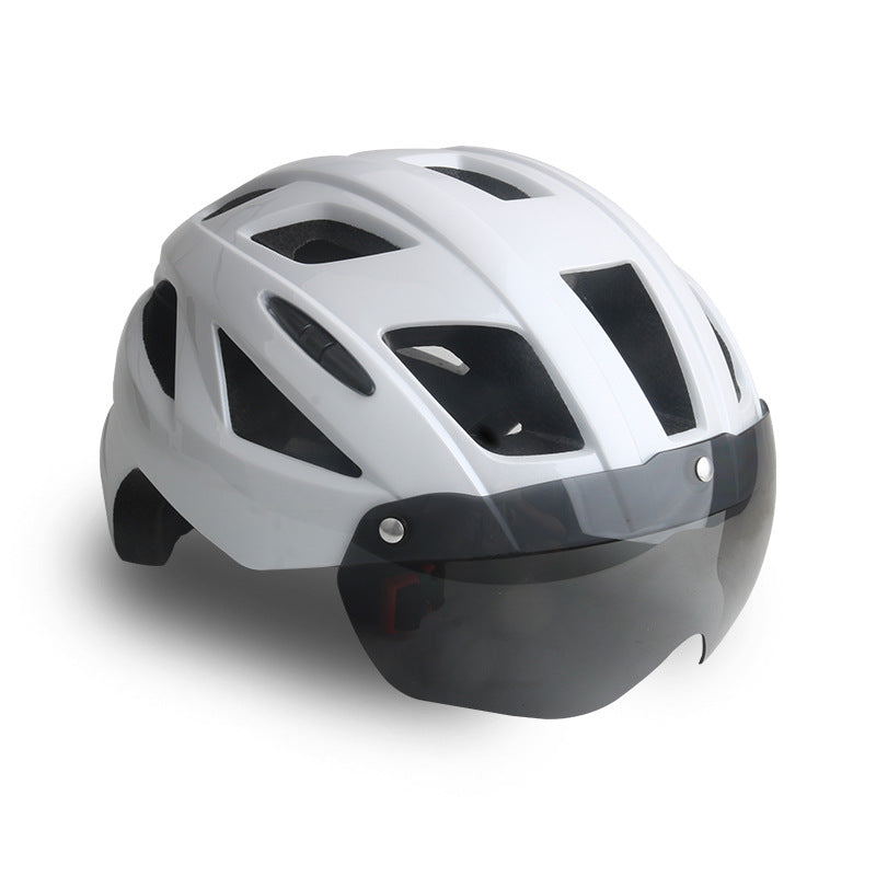 WoAerodynamic Cycling Helmet with Visor Bowlift