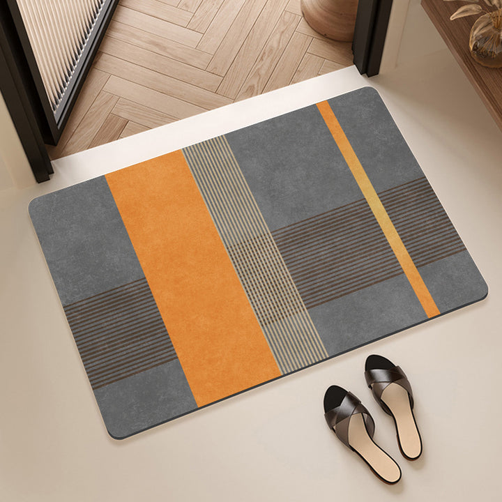 Geometric Patterned Bath Mat Bowlift