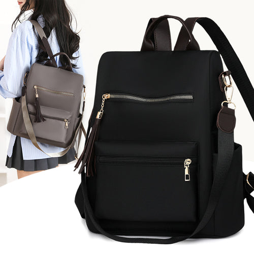 Elegant Multi-Pocket Backpack with Detachable Strap Bowlift
