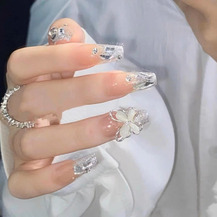 Butterfly-Inspired Stiletto Press-On Nails
