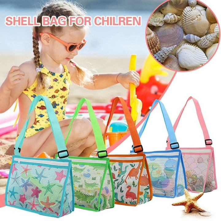 Practical Beach Bag Made of Mesh Material Bowlift