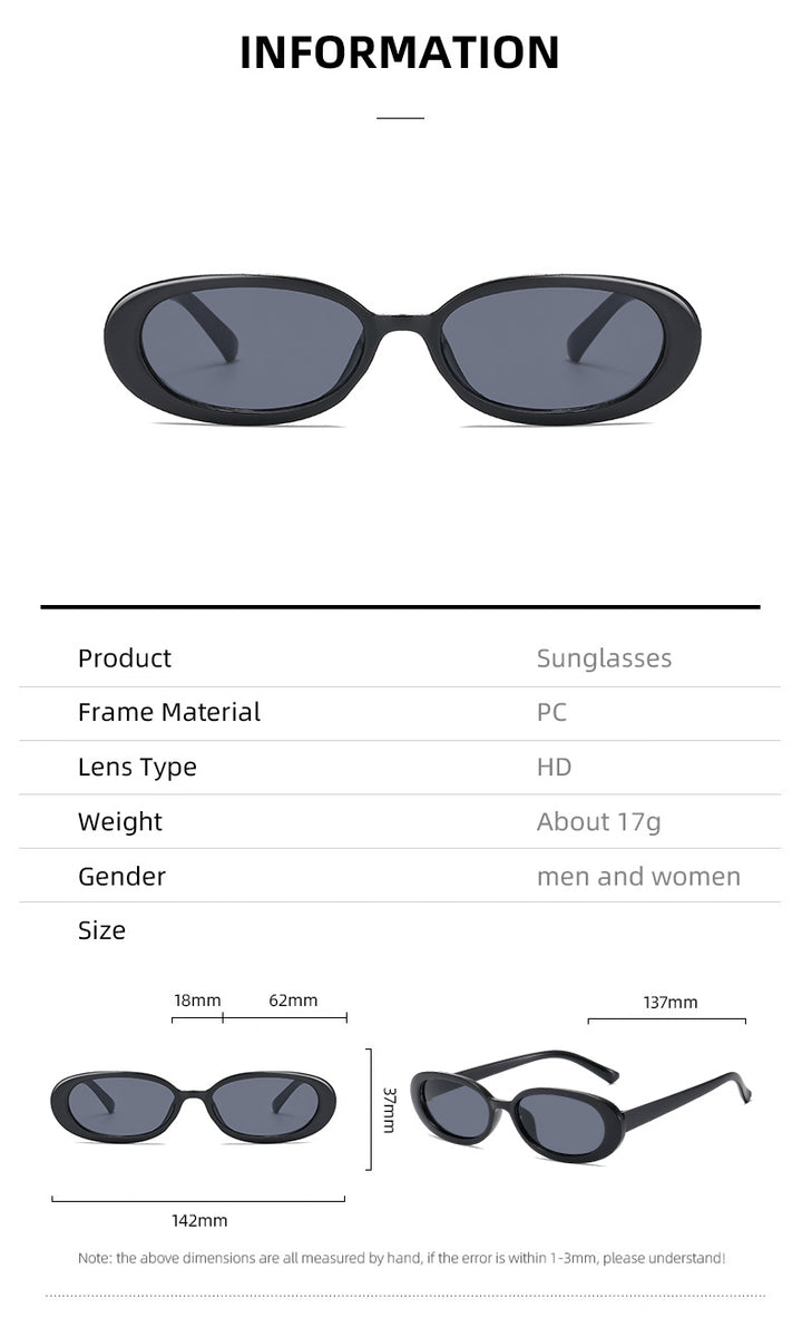 Women's sunglasses in elegant oval design with UV protection Bowlift