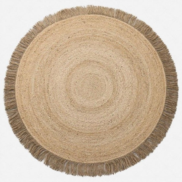 Natural Fiber Round Area Rug Bowlift