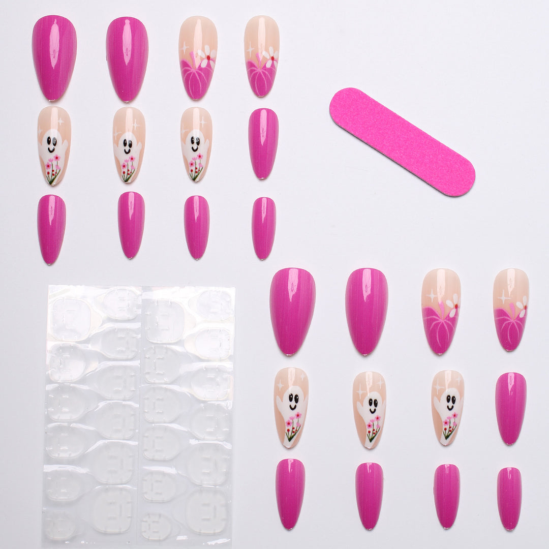 Creative Nail Art Set with Ghost Design Bowlift