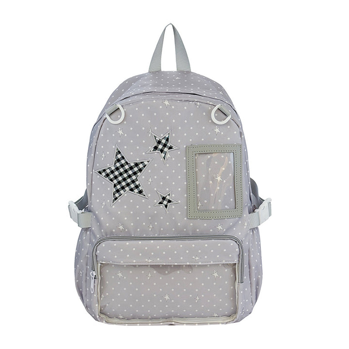 Fun and Stylish Star-Embellished Backpack Bowlift