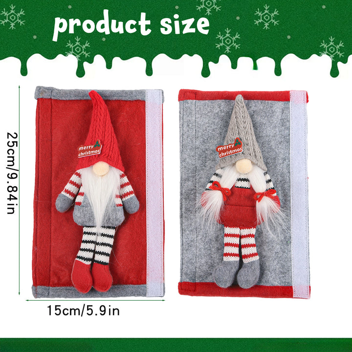 Christmas Refrigerator Appliance Handle Cover Set