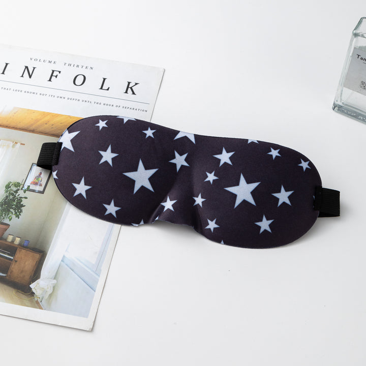 Unisex nan anatomically shaped sleep mask with formed eye sockets, lightweight foam core, and elastic comfort band Bowlift