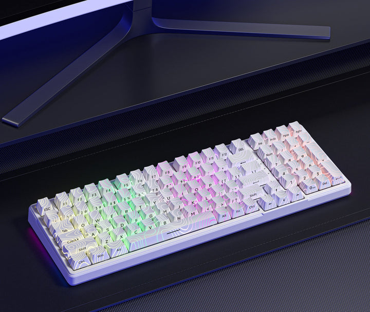 RGB Backlit Mechanical Gaming Keyboard with Customizable Key Programming Bowlift