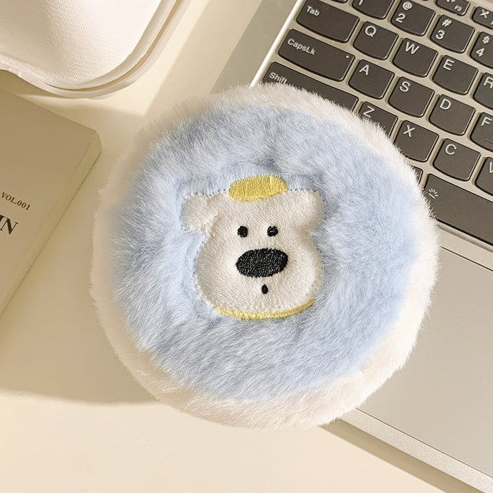 Fluffy animal motif cushion Bowlift