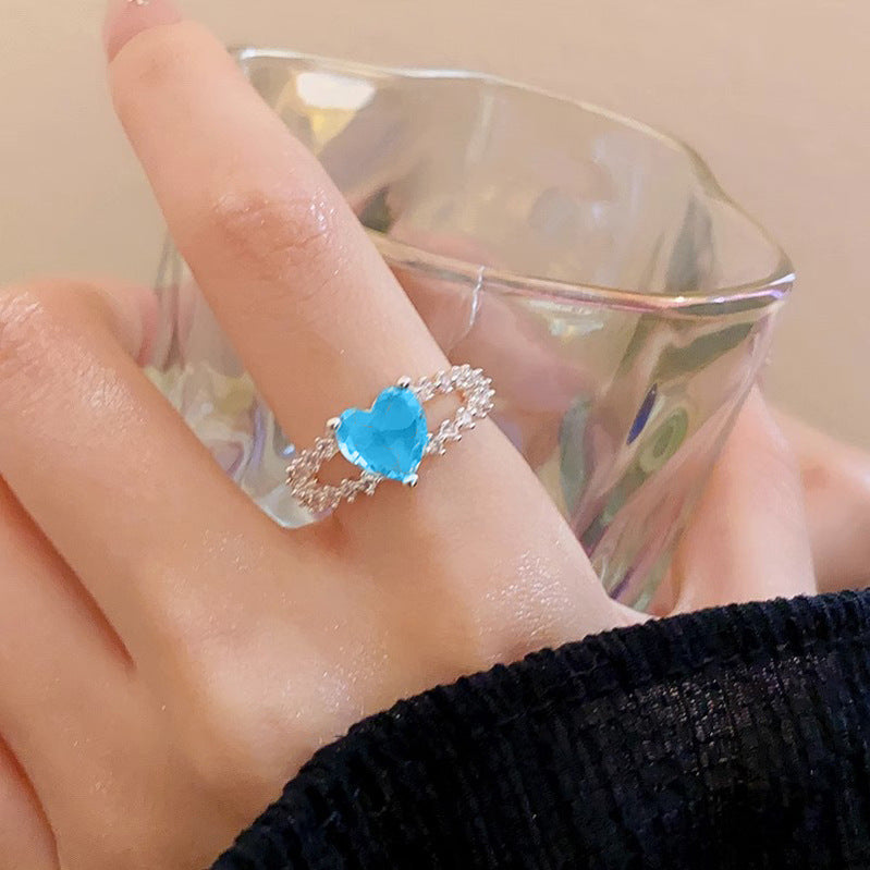 Heart-Shaped Gemstone Ring Bowlift