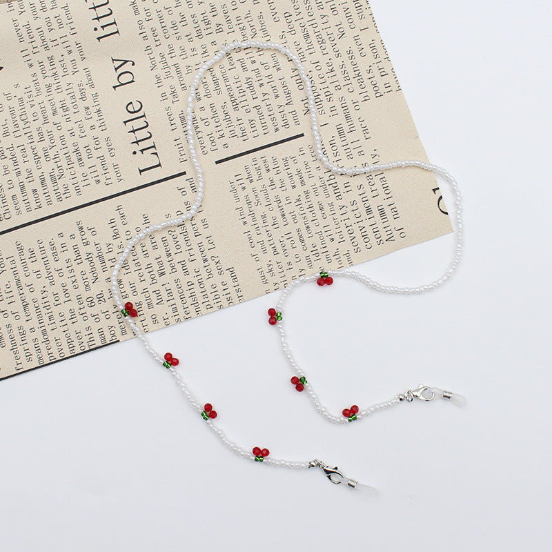 Elegant Pearl Chain Eyewear Holder Bowlift