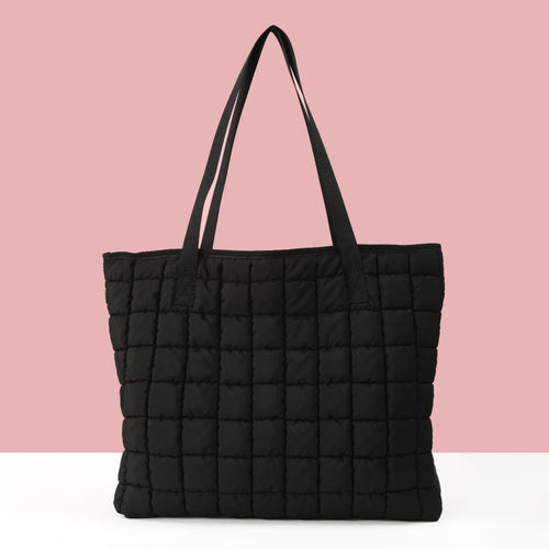 Multifunctional Quilted Tote Bag Bowlift
