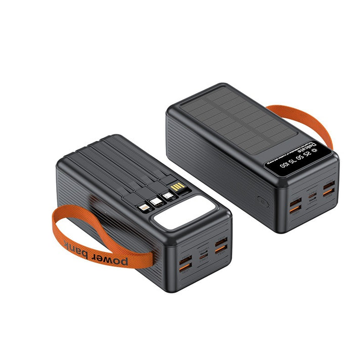 Multifunctional Solar Power Bank with Digital Charging Display Bowlift