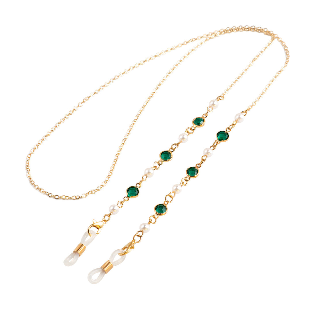 Pearl and Crystal Eyewear Chain Bowlift