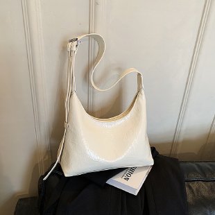 Soft Leather Minimalist Hobo Bag Bowlift