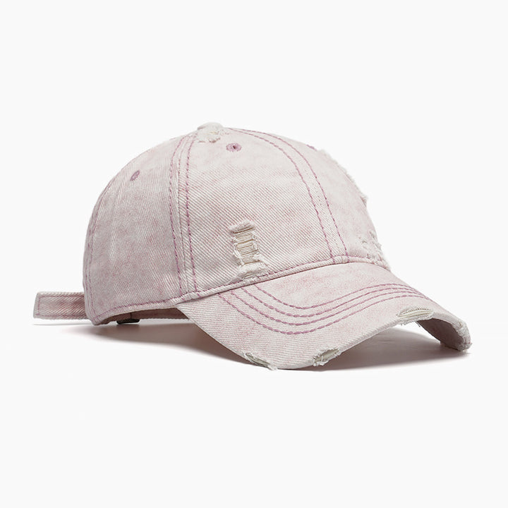 Women Casual Destroyed Baseball Cap Bowlift 1783610781
