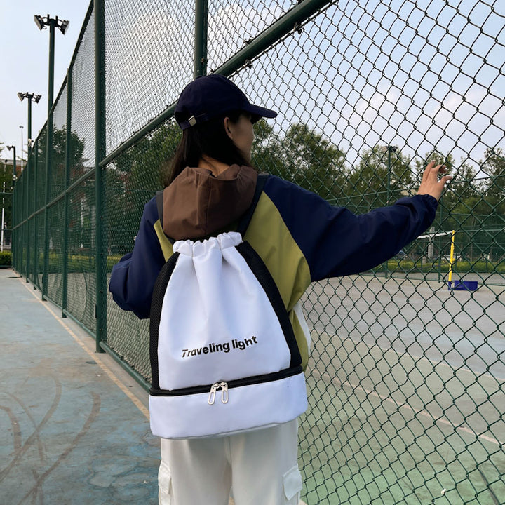 Lightweight Gym Drawstring Backpack Bowlift