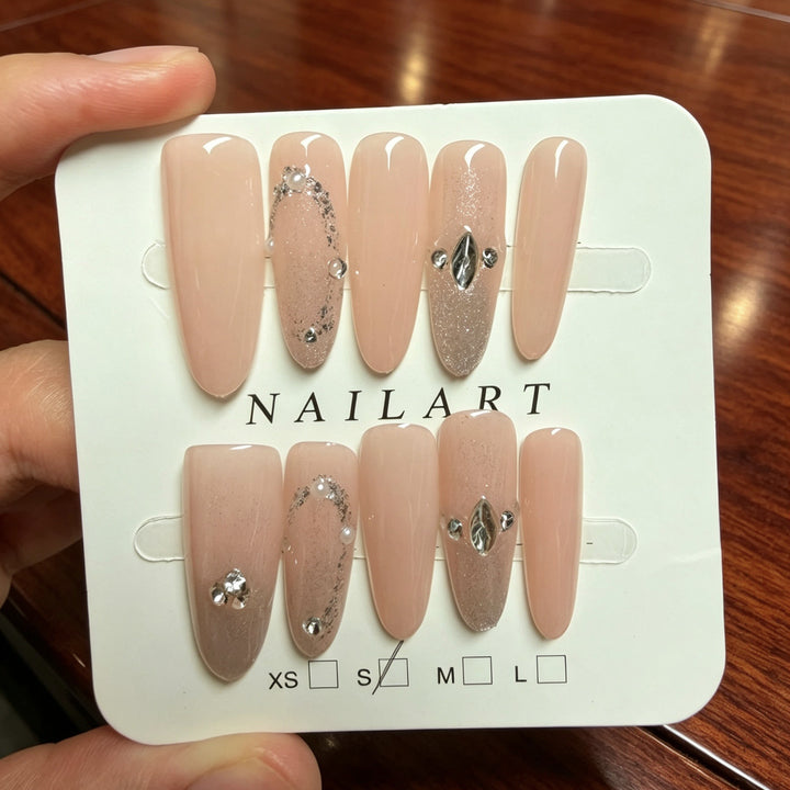 Premium Press-On Nail Art Set Bowlift