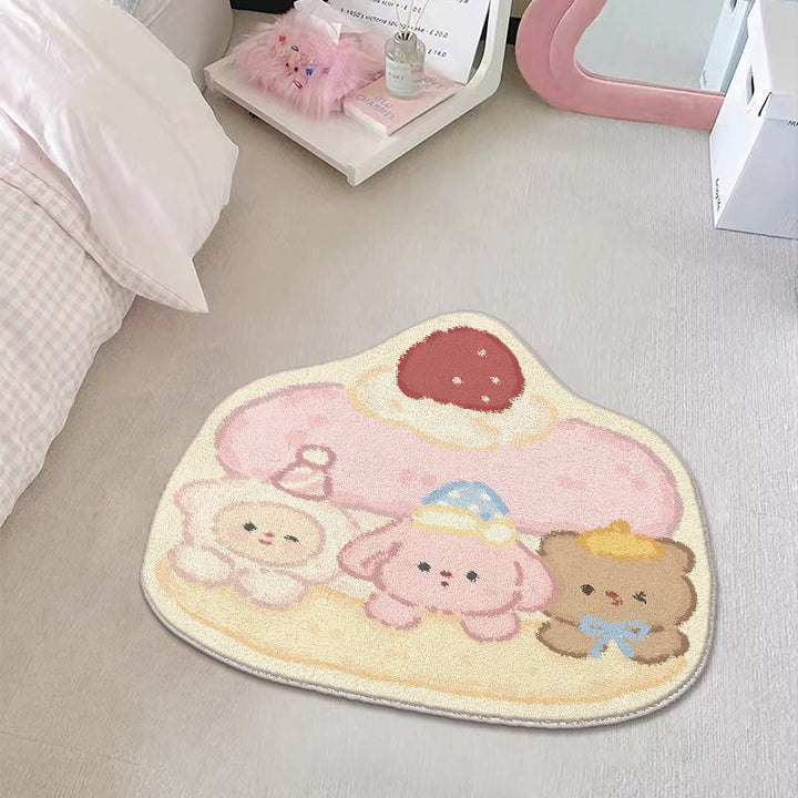 Adorable Cartoon Bear Area Rug Bowlift