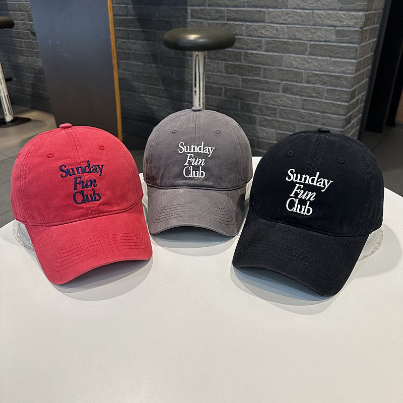 Unisex Embroidered Cotton Baseball Cap Bowlift