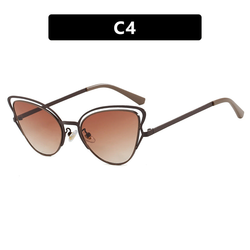 Women's Cat-Eye Glasses with Elegant Metal Frame and Comfortable Fit Bowlift