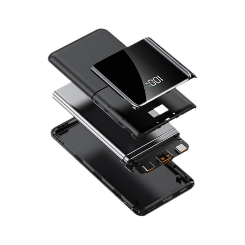 Power bank with fast charging function and digital charge level display Bowlift