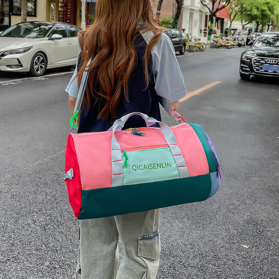 Sporty Fitness Duffel Bag with Multiple Compartments Bowlift