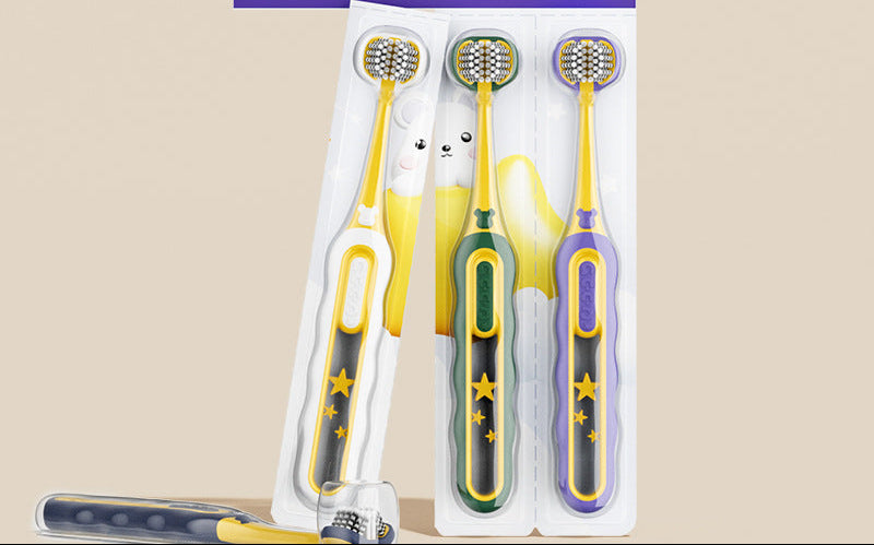 Three-Sided Toothbrush Set Bowlift