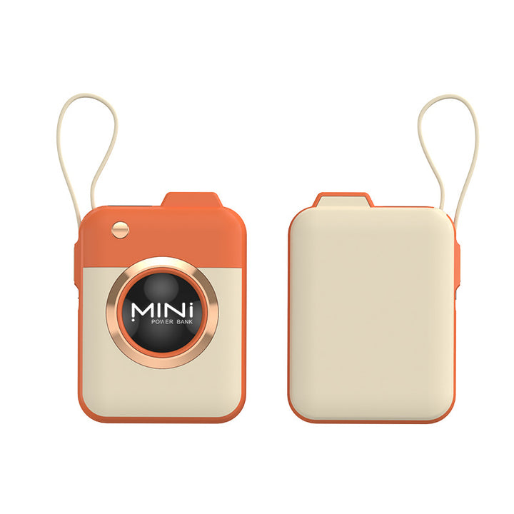 Mini power bank with carrying strap and high capacity Bowlift