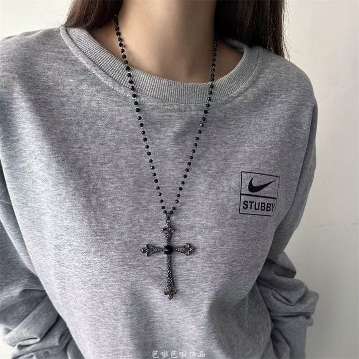 Decorative Cross Pendant Necklace Bowlift