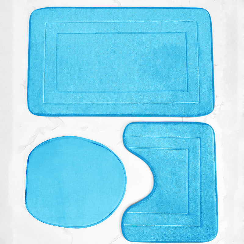 Plush Soft Bath Mat Set Bowlift