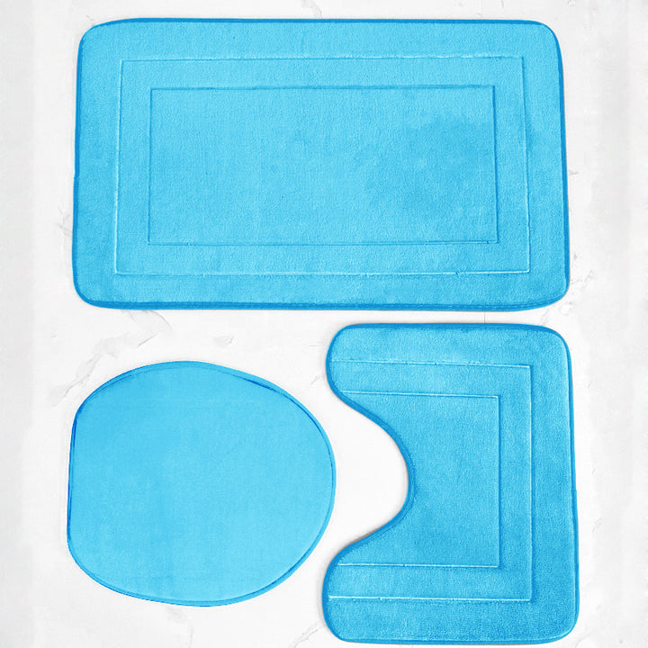 Plush Soft Bath Mat Set Bowlift