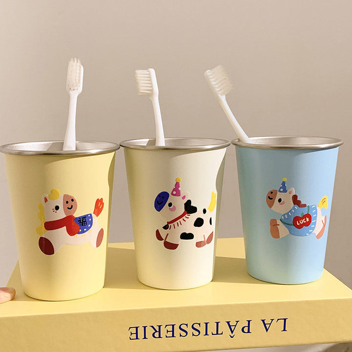 Toothbrush holder with cheerful animal design Bowlift