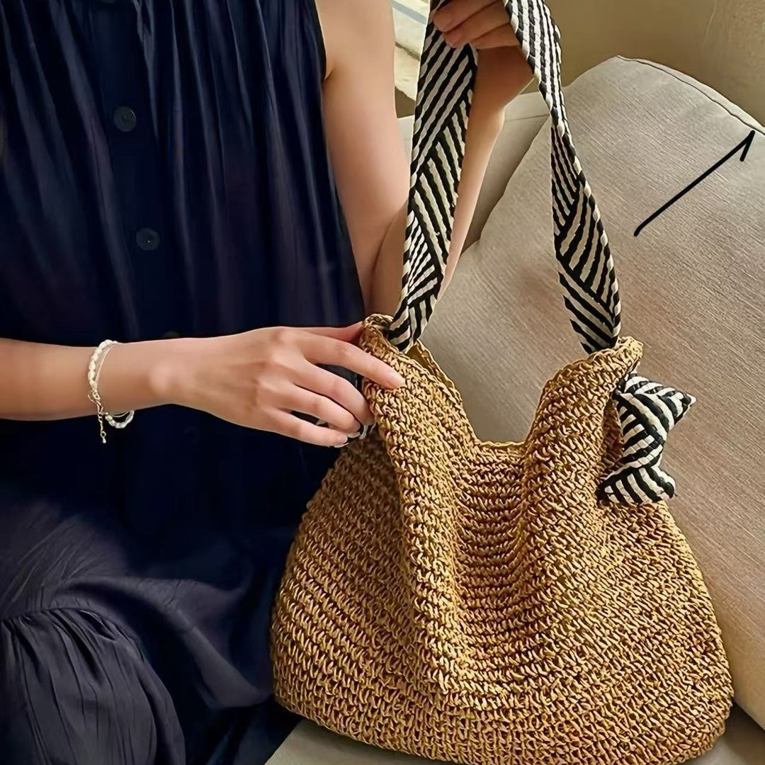 Handbag with Striped Straps Bowlift