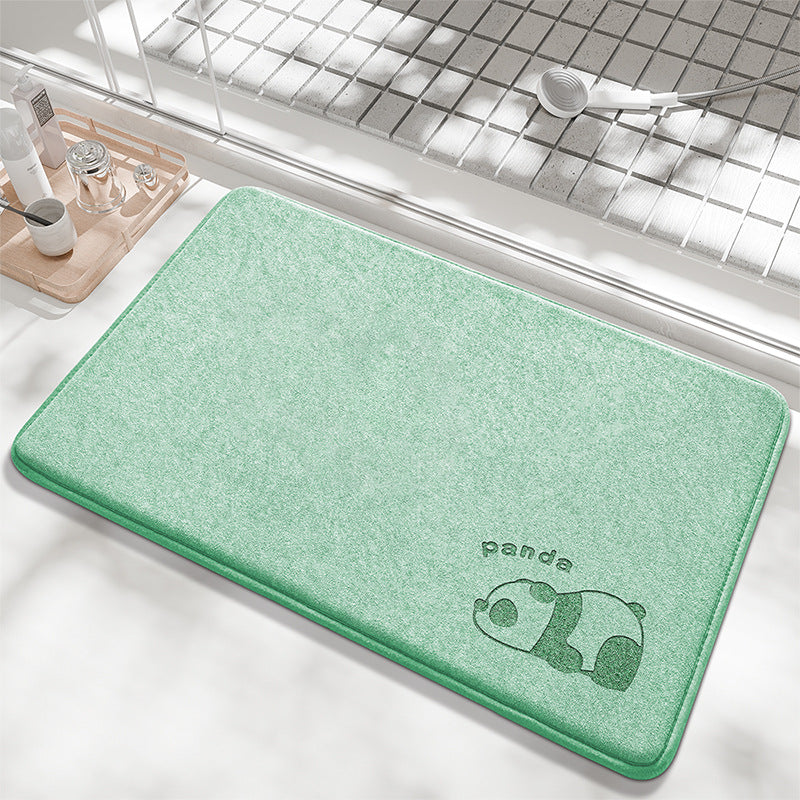 Playful Bunny Design Bath Mat Bowlift