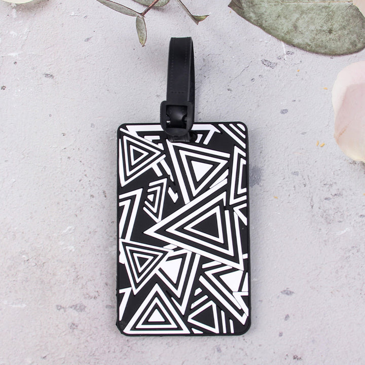 Geometric Pattern Luggage Tag Bowlift