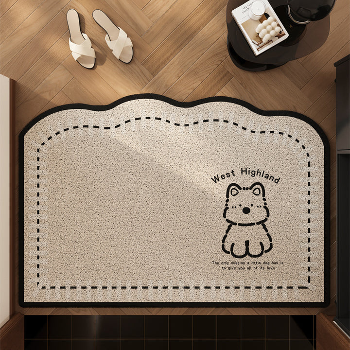 Playful Sheep-Themed Comfort Mat