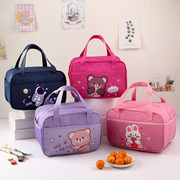 Cute Bear-Themed Insulated Lunch Bag Bowlift