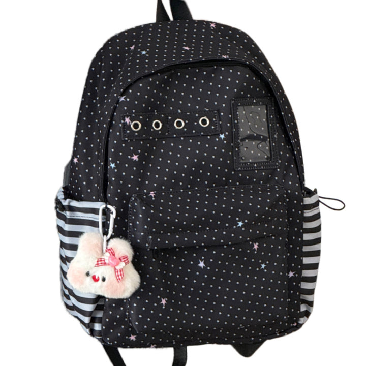 Starry Print Functional Backpack Bowlift