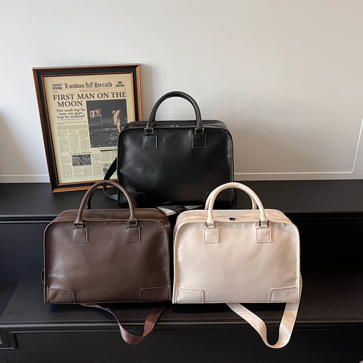 Professional Leather Briefcase Bowlift