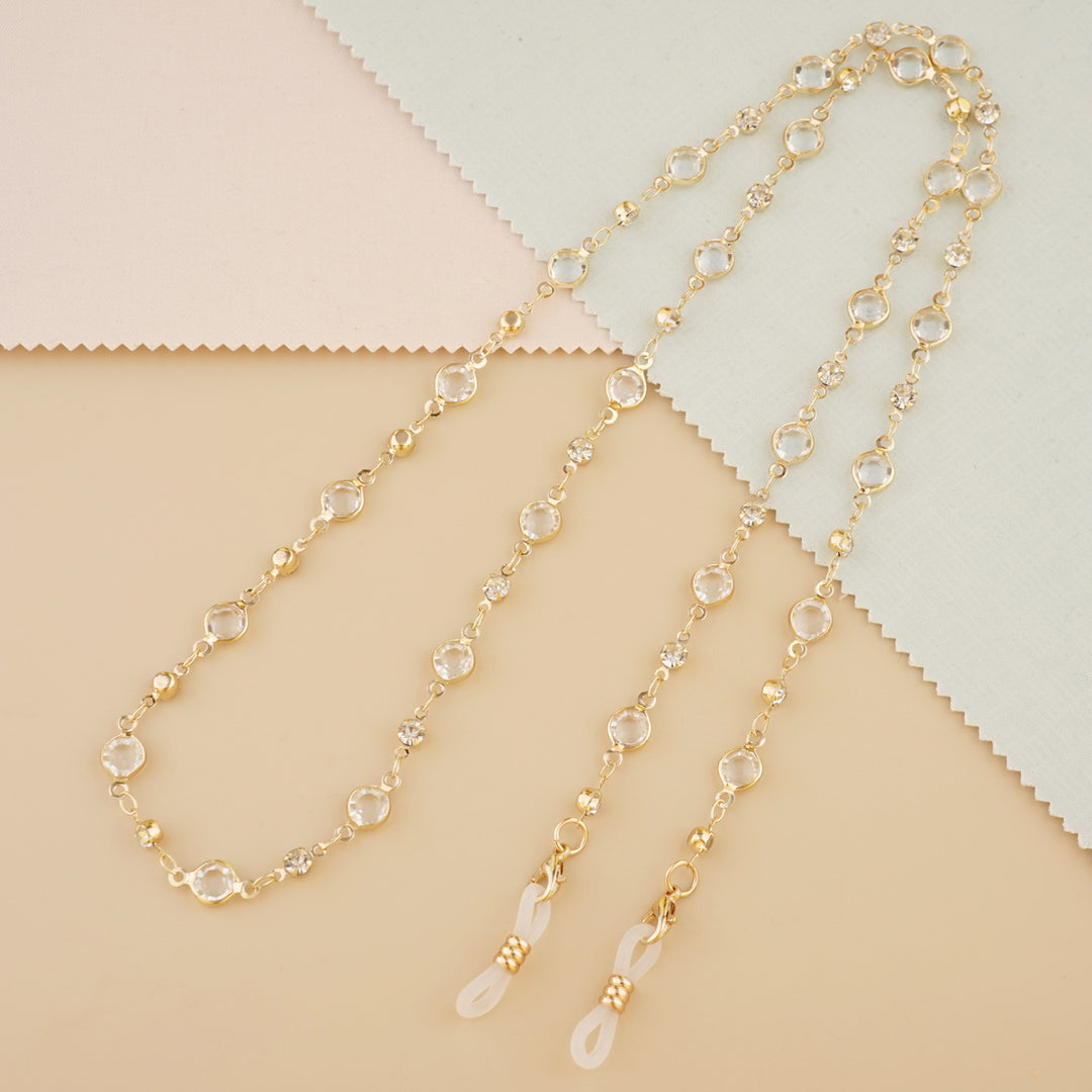 Decorative Gemstone Eyewear Chain Bowlift